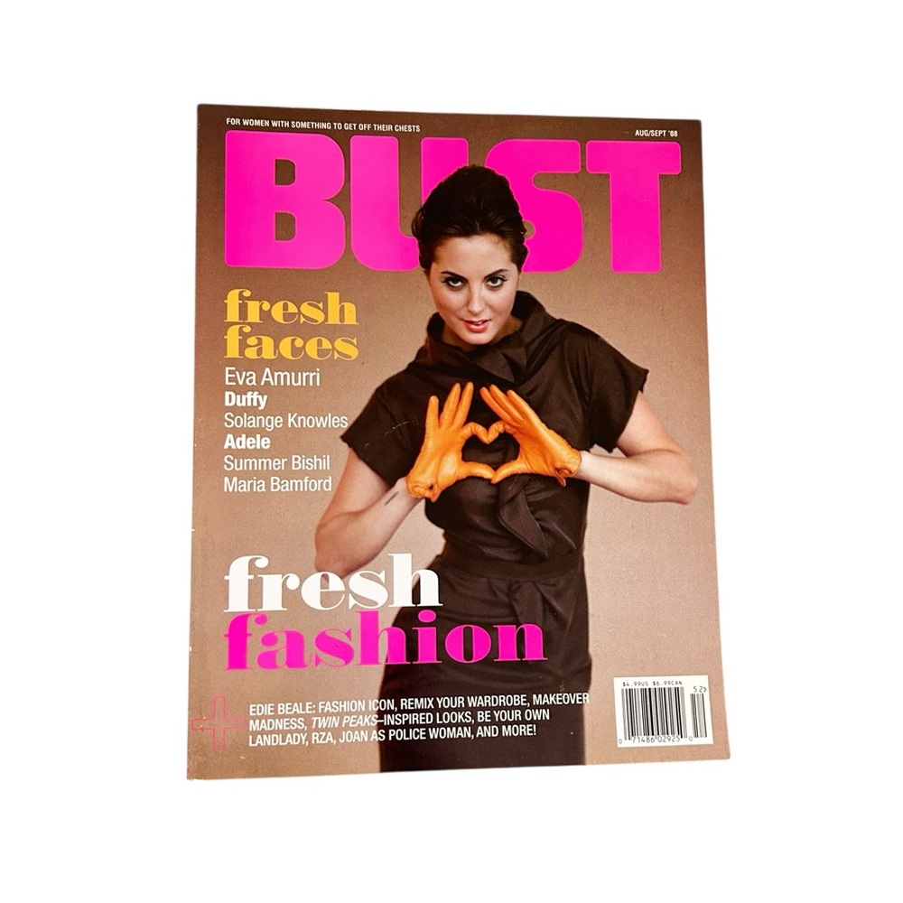 BUST Magazine August/Sept. 2008 Eva Amurri Cover Indie Feminist Art Music Style